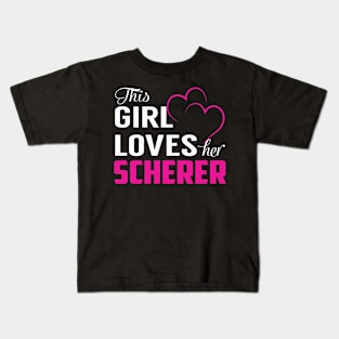 This Girl Loves Her SCHERER Kids T-Shirt